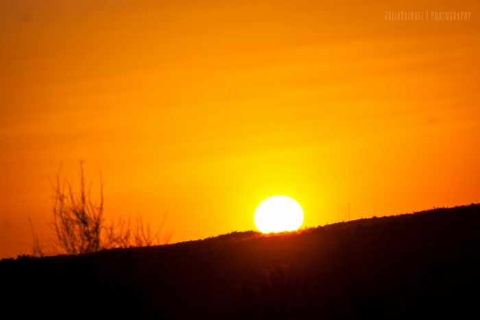 Puesta de sol en Kyzyl Kum